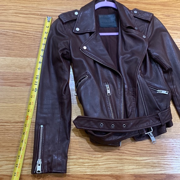 One day sale All Saints Balfren biker leather jacket - Picture 12 of 14